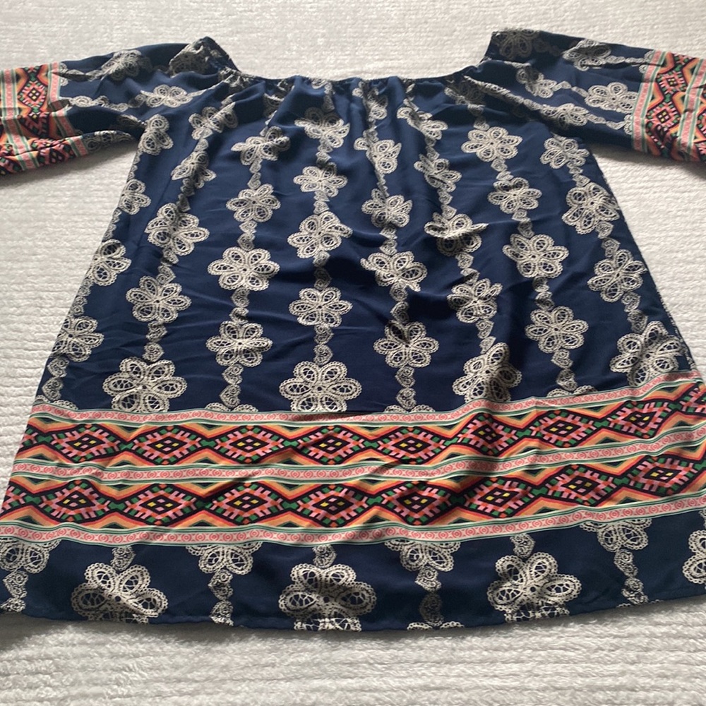 Cute boho off the shoulder dress